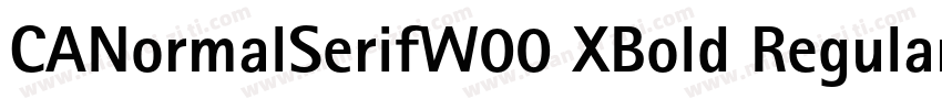 CANormalSerifW00 XBold Regular字体转换